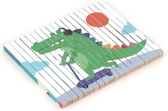 Puzzle en bois 4D Animaux par Vilac