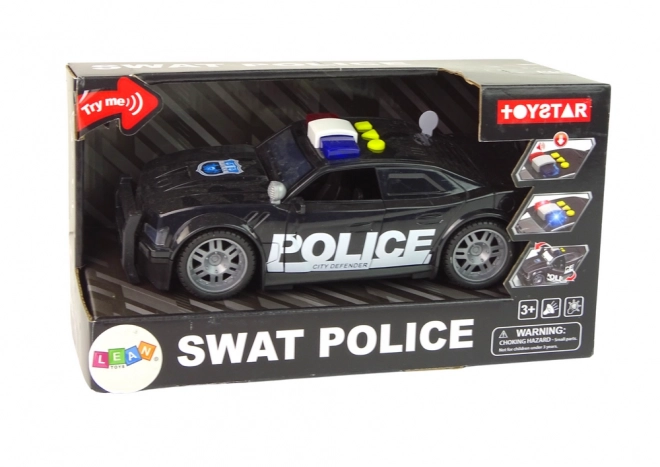 Police Car with Lights and Sounds Black 1:14 Scale