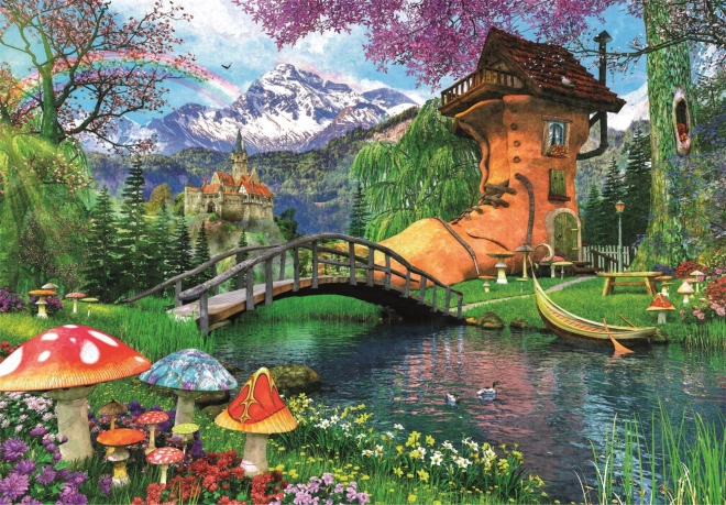 High Quality Old Shoe House Puzzle 500 Pieces