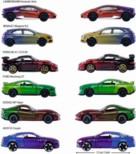 Sei modelli iconici in colori diversi