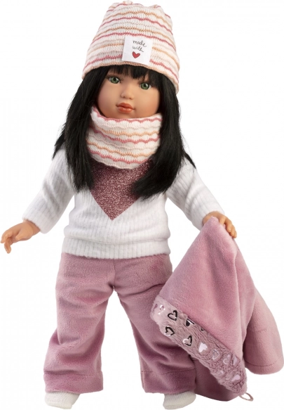 Realistic Doll Llorens Greta with Soft Fabric Body 40 cm