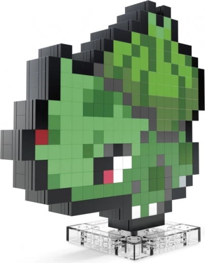 Pixel BULBASAUR figure with retro look