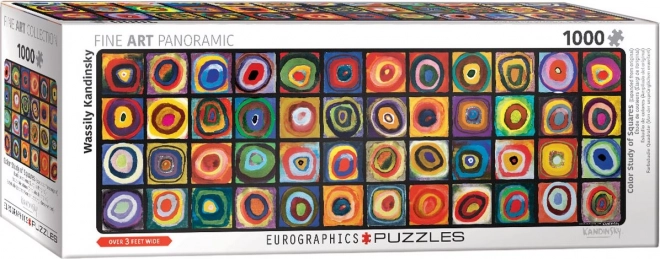 Puzzle panoramico Studio colorato dei quadrati 1000 pezzi