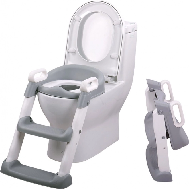 Chipolino Toilet Seat with Ladder Skippy Grey