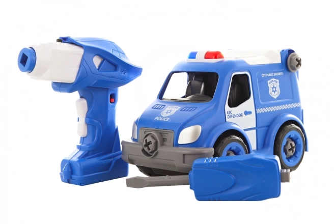 Screw-Assembly Remote Control Police Car