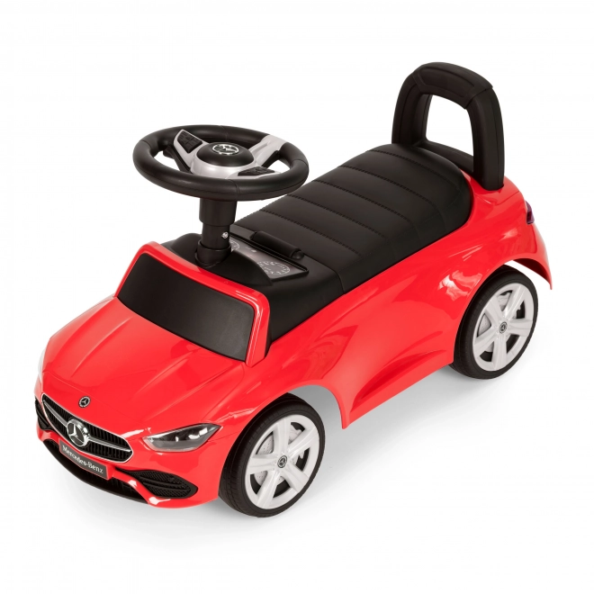 Red Mercedes Ride-On Car with Interactive Steering Wheel Sounds