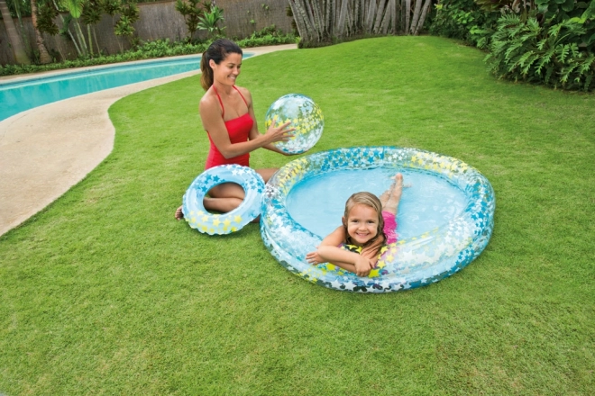 Inflatable Pool with Ring and Ball