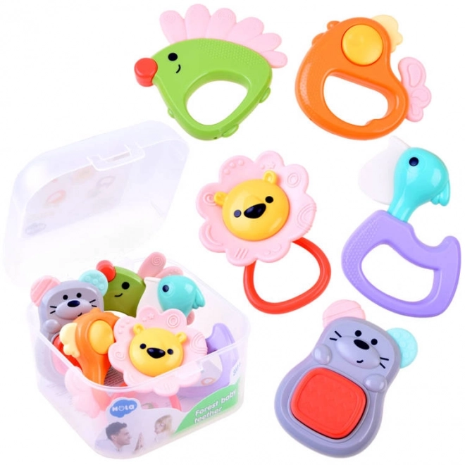 Colorful Baby Teether Set - Animals