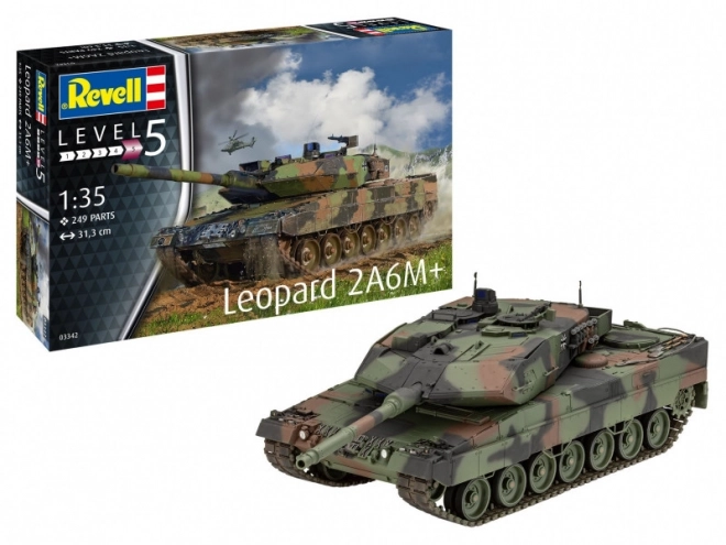 Leopard 2 A6M+ German Main Battle Tank Model Kit