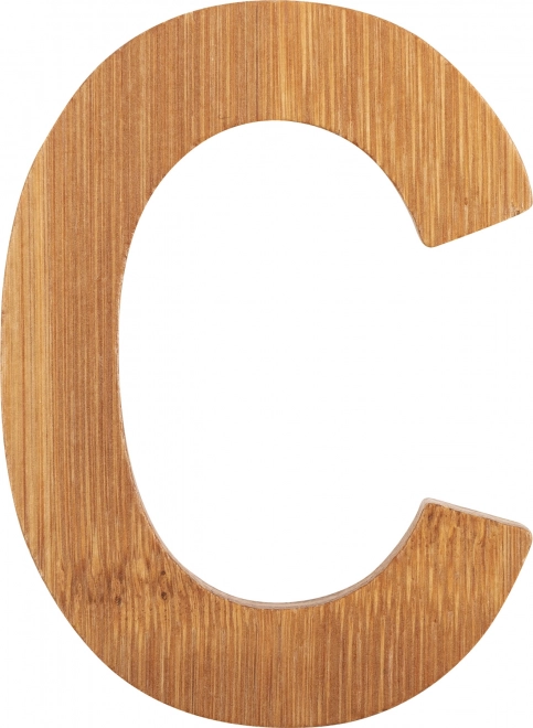 Small Foot Bamboo Letter C