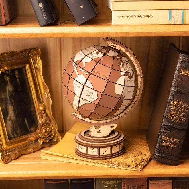 3D Wooden Puzzle - Globe and Wonders of the World