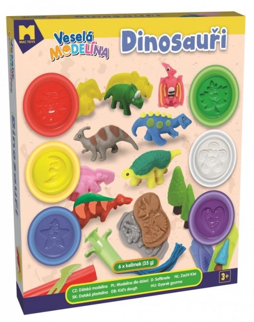 Veselá Modelling Clay Set - Dinosaurs