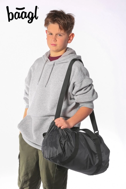 Set Baagl: Rucksack, Federmäppchen und Sporttasche Schwarz