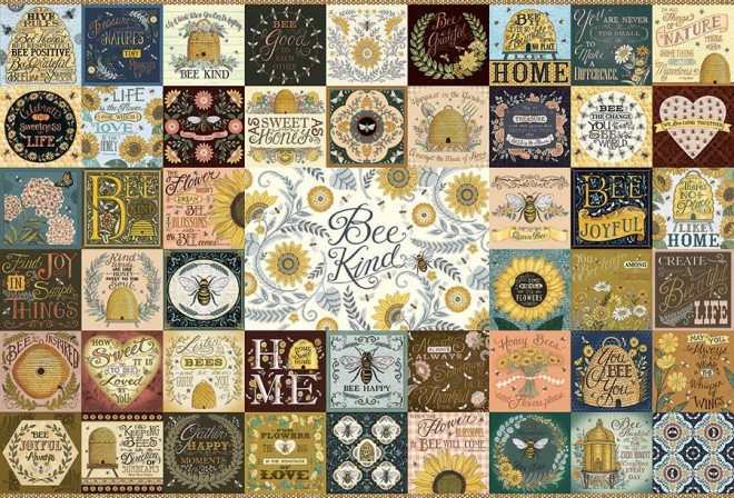 COBBLE HILL Puzzle Abeilles bienveillantes 2000 pièces