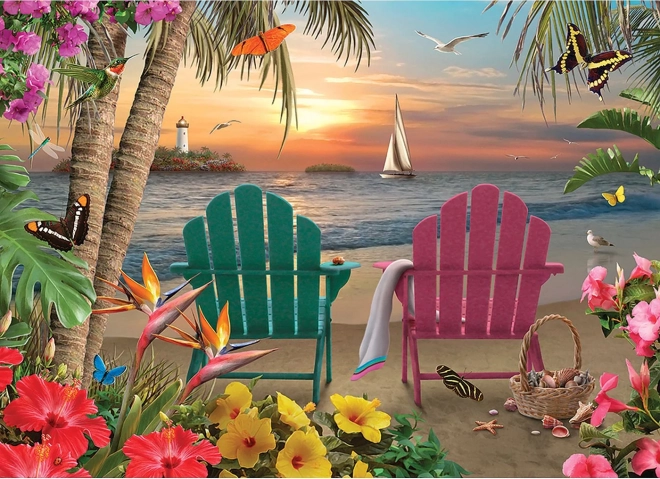 Tropical Island Paradise 500 Piece Puzzle