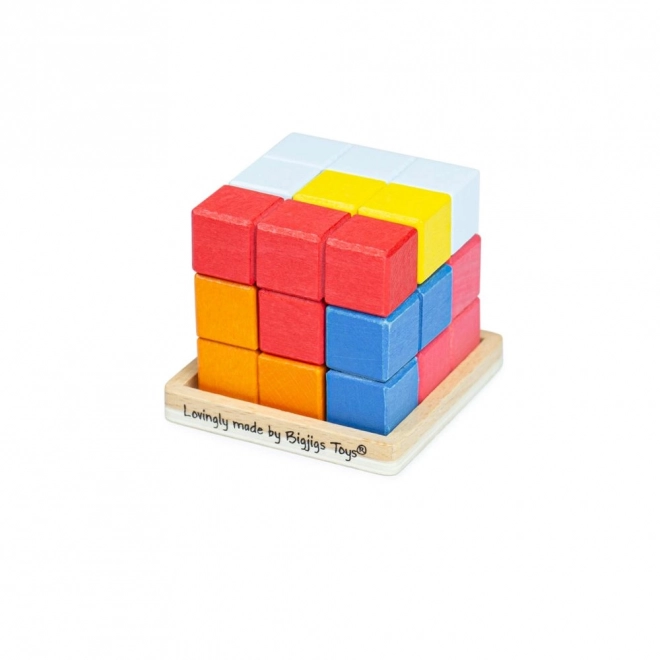 Bigjigs Toys Wooden Puzzle Cube