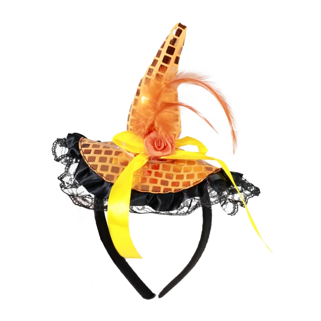 Headband with Witch Mini Hat