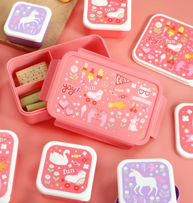 Coral Pink Kids Lunch Box