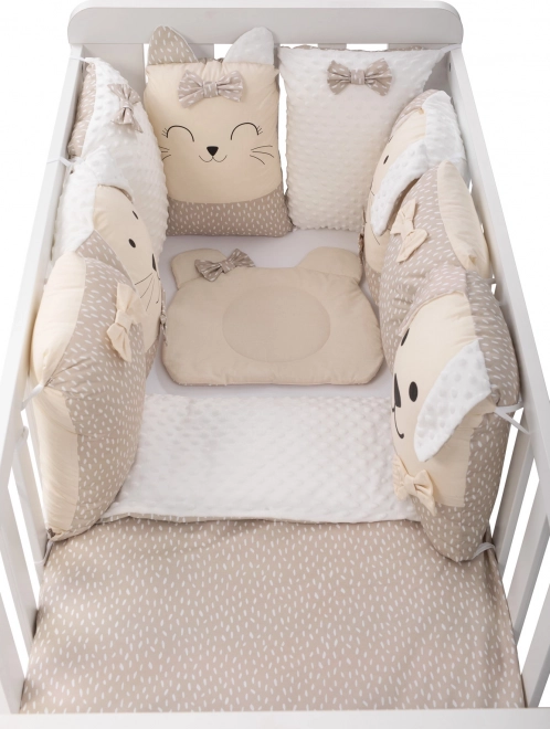 Bubaba Crib Bedding Set Sleep Guardian 12-Piece Beige