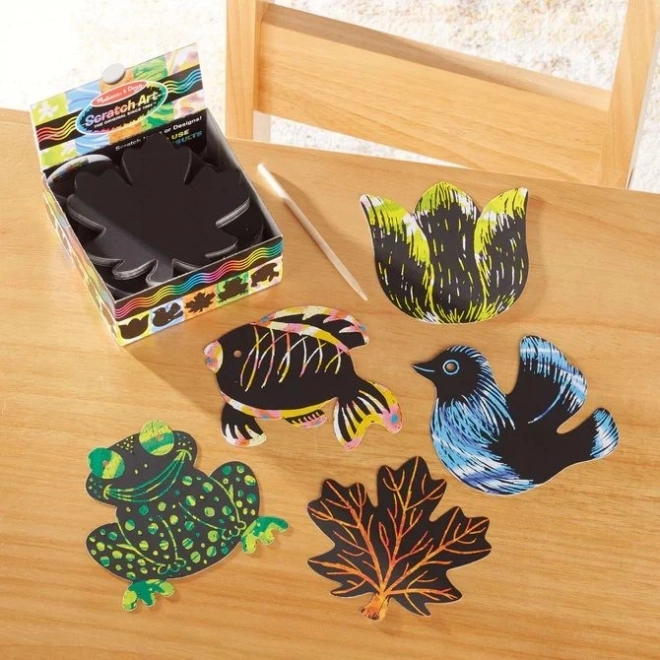 ScratchArt Nature Engraving Card Set
