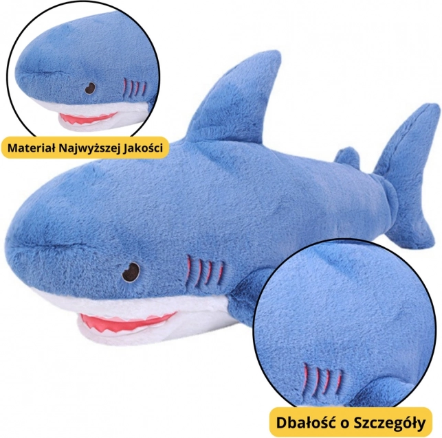 Plush Toy Blue Plush Shark 56 cm