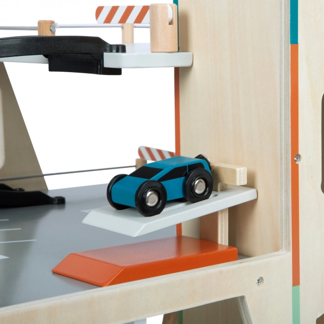 Wooden Racing Parking Lot Small Foot
