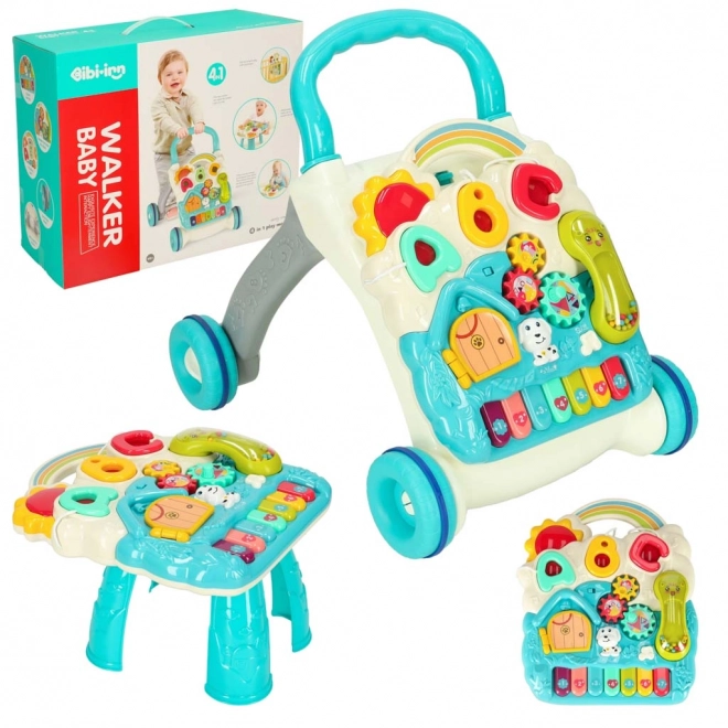 Interactive Educational Walker 4-in-1 Blue