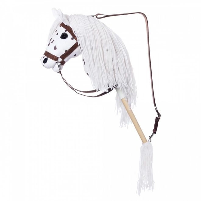 Hobby Horse Stick from HOPPIHORSE Sport Edition in White Leopard Color