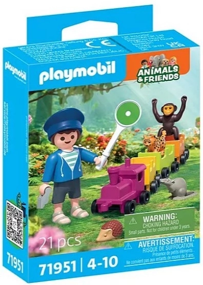 Playmobil Animals & Friends izlet z vlakcem z živalicami