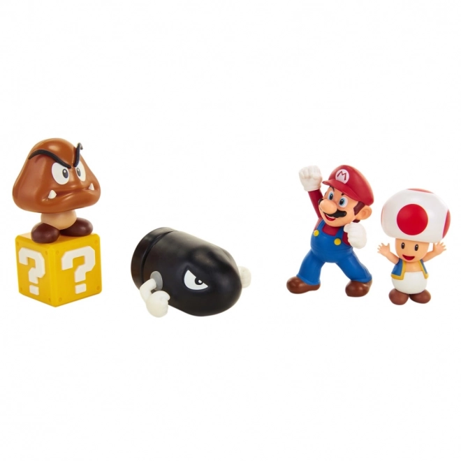 Set di figurine Super Mario Diorama 6 cm