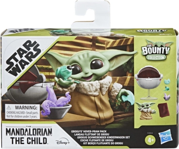 Figurine Star Wars du bébé Mandalorien avec véhicule