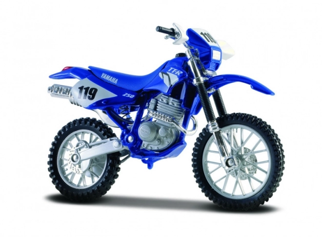 Metal model motorcycle Yamaha TT-R 250 1/18 with stand