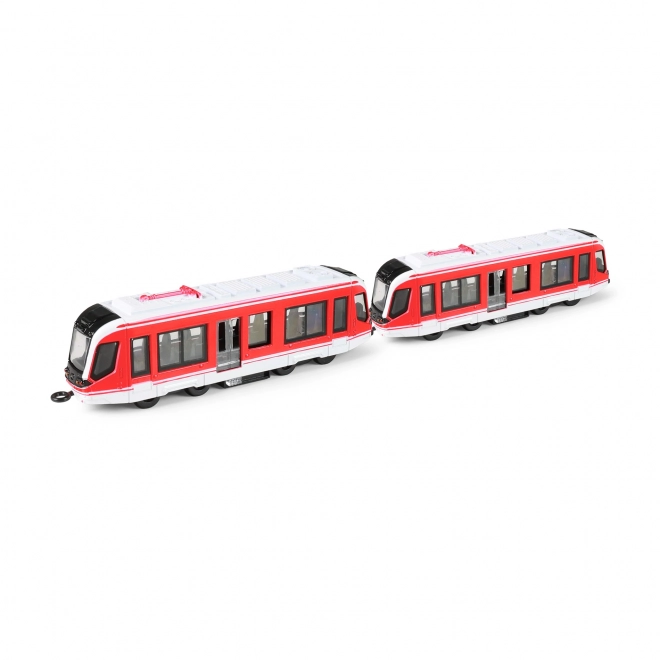 Metal Red Tram Toy