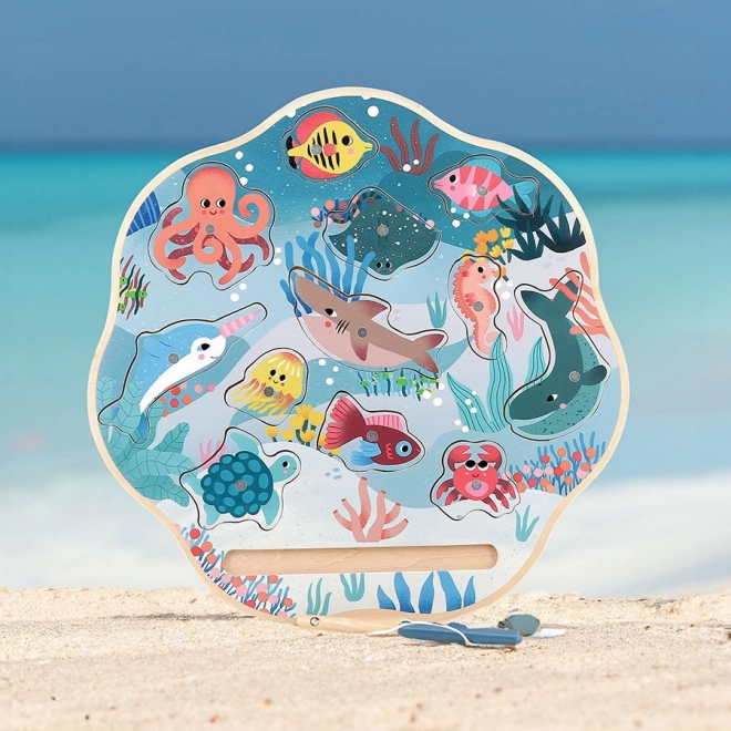 Magnetic Game Fishing in the Ocean
