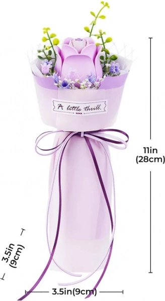 3D Puzzle Purple Rose