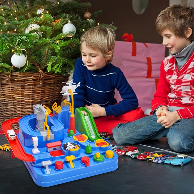 Interactive Obstacle Course Parking Garage with Emergency Vehicles