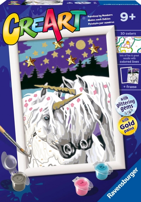 CreArt Enchanted Unicorns Paint by Numbers Set