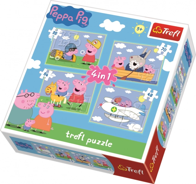 Trefl Peppa Pig 4-in-1 Puzzle Set