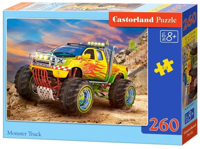 Colorful Monster Truck Puzzle for Kids