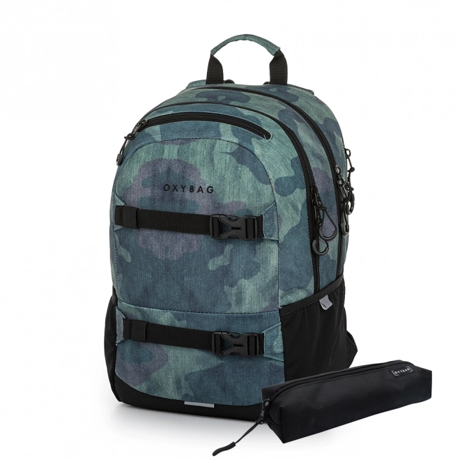 Students Backpack and Pencil Case Set Oxy Sport Camo