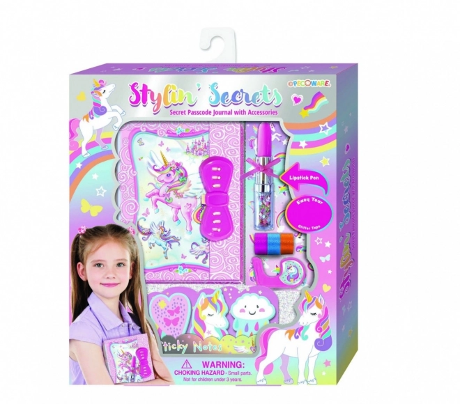 Unicorn Secret Diary with Pen
