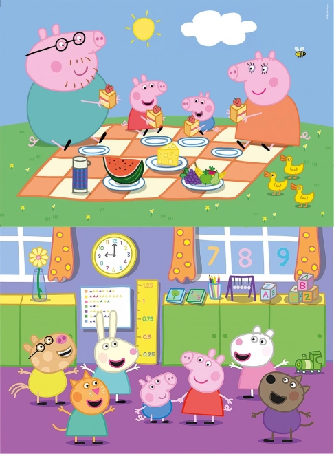 Peppa Pig Double Pack Puzzle for Kids