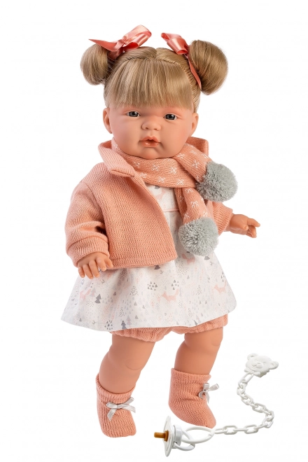 Realistic Doll with Sounds - 38 cm