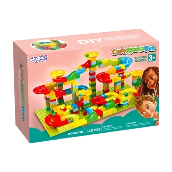 Ensemble de construction WOOPIE Piste à billes 340 pcs