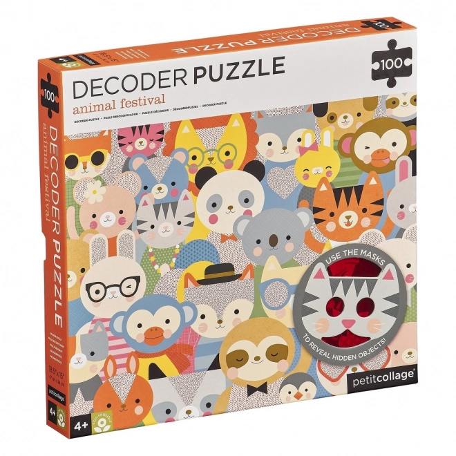 Animal Adventure Puzzle with 3D Glasses