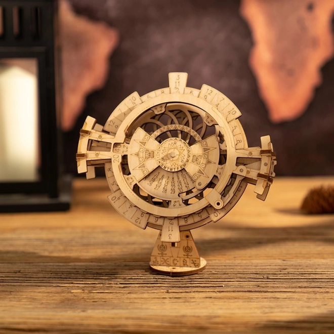 Wooden 3D Mechanical Calendar Puzzle