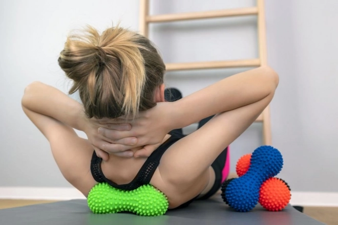 Black Duoball Massage and Rehabilitation Roller