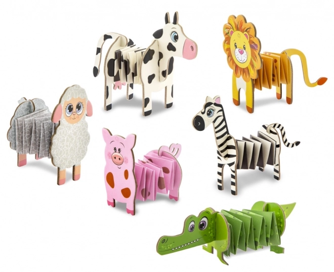 Folding Accordion Paper Animals Home/Jungle