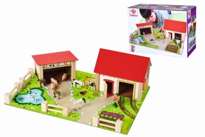 Wooden Farm Set with Accessories