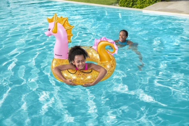 kids seahorse swimming ring